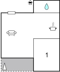 Plan piętra w obiekcie Cozy Apartment In Cizici
