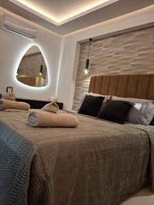 Ένα ή περισσότερα κρεβάτια σε δωμάτιο στο Prifti Luxury apartment