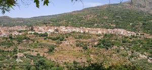 a city on a hill with houses on it at Apartamento Moraledas in Lanjarón