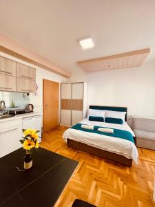 Katil atau katil-katil dalam bilik di Front Beach Exclusive Apartments