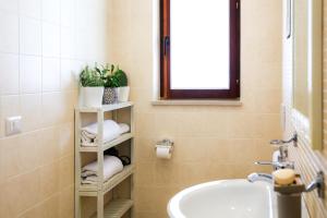 Koupelna v ubytování B&B Le Bianche