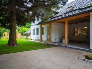 スタツィウネア・クリマテリカ・スンバタにあるCăsuța cu Braziの大白家庭