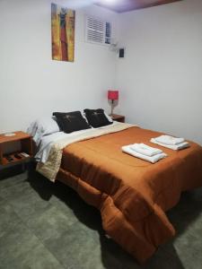 Кровать или кровати в номере Acuario Departamentos