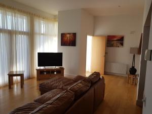 TV a/nebo společenská místnost v ubytování Woodlands Lodges Mulranny