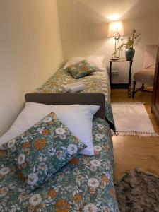 Posteľ alebo postele v izbe v ubytovaní Cozy Apartment Steyr Mitte, ruhig, Parkplatz, Terasse, 2 Schlafzimmer, WLAN