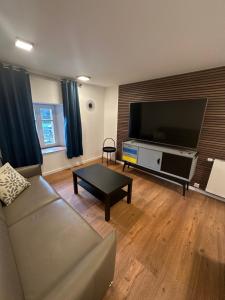 TV a/nebo společenská místnost v ubytování UrbanNEST