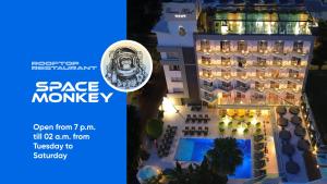 a poster of a hotel with a picture of a building at Essence Hotel Boutique in Torremolinos