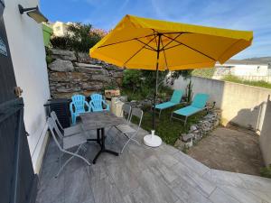 Patio nebo venkovní prostory v ubytování Appartement vue mer imprenable.