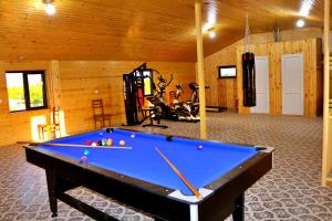 a billiard room with a pool table in it at HOTEL,Wine Cellar & Fitness - Khoni City in Khoni