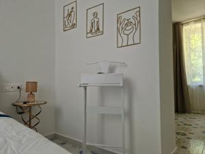 Postel nebo postele na pokoji v ubytování Il sentiero b&b