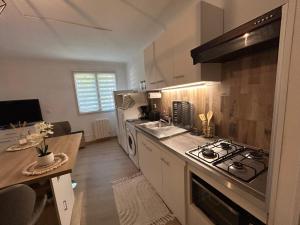 Η κουζίνα ή μικρή κουζίνα στο Appartement charmant au cœur de Saint-Rémy, idéal pour une escapade provençale !