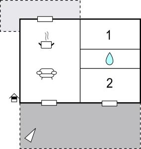 The floor plan of Amazing Apartment In Porto San Paolo