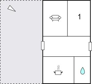 Plan piętra w obiekcie Cozy Apartment In Malaga