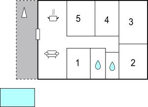 The floor plan of Awesome Home In Montefrio