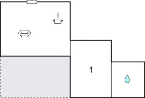 The floor plan of Amazing Apartment In Sevilla With Wifi