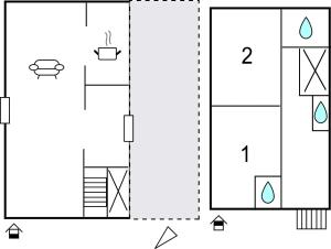 Plán poschodí v ubytovaní Holiday Home Ul,biskupa Josipa Marcelica Cr