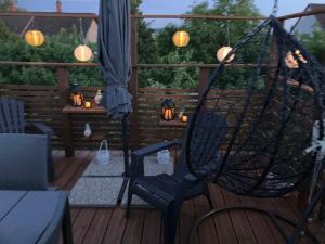 Balkón nebo terasa v ubytování Relax Apartman