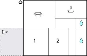 Plan piętra w obiekcie Authentisches Ferienhaus
