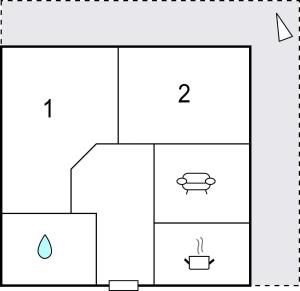 Pelan lantai bagi Moderne Ferienwohnung Uderns