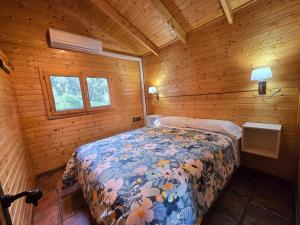 Postel nebo postele na pokoji v ubytování Nuevo Ecolodge Cabañeros