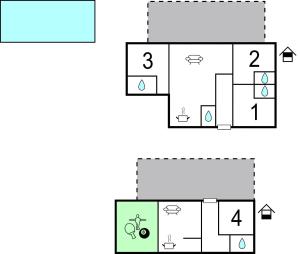Půdorys ubytování Pet Friendly Home In Bonasini