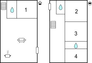 The floor plan of Cozy Home In Arcidosso With Wifi