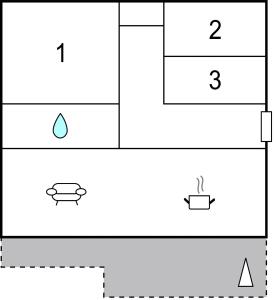 Plán poschodí v ubytovaní Apartment Raduniceva V