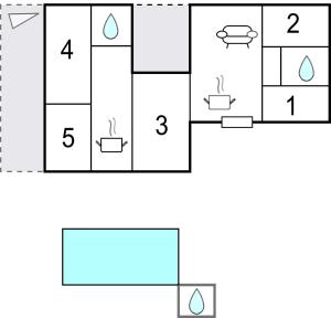 Plan piętra w obiekcie Lovely Home In Periana