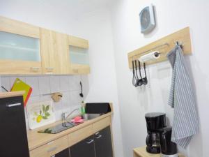Η κουζίνα ή μικρή κουζίνα στο Harzvorland-Auszeit für 2 & Hund & Natur inklusive