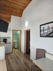 Kuchyň nebo kuchyňský kout v ubytování Dežman Apartments & Rooms