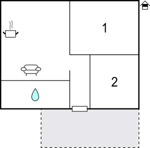 Grundriss der Unterkunft 2 Bedroom Stunning Apartment In Pula