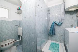 a bathroom with a toilet and a sink at Apartment Lozann in Povile
