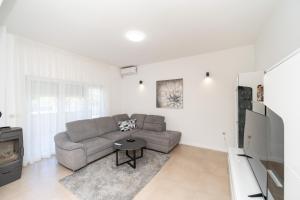 TV a/nebo společenská místnost v ubytování Nelly Apartments