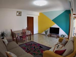 Χώρος καθιστικού στο La Casa Sicula