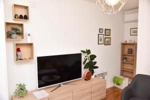 TV a/nebo společenská místnost v ubytování Apartman U2