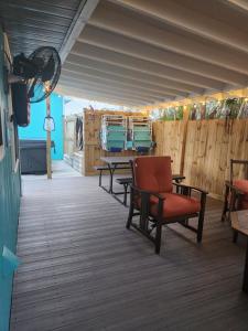 Χώρος καθιστικού στο Cozy Blue 4 bed pet friendly hot tub