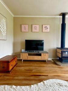 TV a/nebo společenská místnost v ubytování Rubys Nest