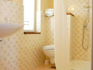 a bathroom with a toilet and a sink at Apartment Juri i Kor ula - One Bedroom Apartment with Terrace in Korčula +31 photos