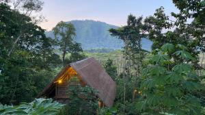 a small house in the middle of a forest at Sandag Hill in Sidemen
