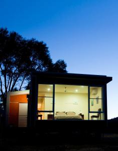 a room with a bed inside of a house at Eco-Luxe @ Mount Avoca in Avoca