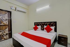 Postel nebo postele na pokoji v ubytování 3D Plus Hotel