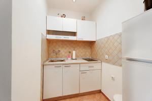 Kuchyň nebo kuchyňský kout v ubytování Apartmani Svoboda
