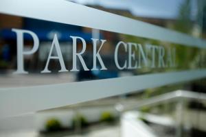 a sign for a park center is seen at a store at Park Central Hotel in Bournemouth