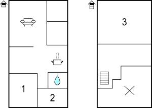 Majutuskoha 3 Bedroom Cozy Home In Bindslev korruse plaan