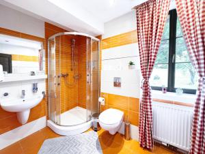 Koupelna v ubytování Penzion My Lady II + 60 fotografií