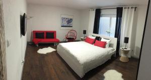 Postel nebo postele na pokoji v ubytování Apartments Centrum