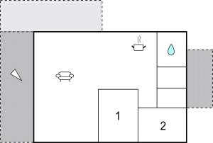 a diagram of a block diagram of a building at Stunning Home In Fjærland in Fjarland