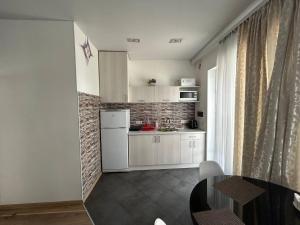 Η κουζίνα ή μικρή κουζίνα στο Apartments Georg-Grad