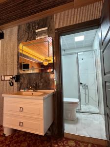 دنيا ريزيدنس في أوزونغول: حمام مع حوض ودش ومرحاض +42 صورة