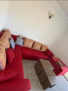 Khu vực ghế ngồi tại Assilah, briech logement vue sur mer
